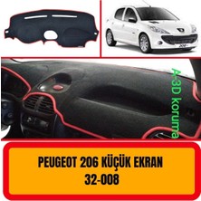 A3D Torpido Koruma Peugeot 206 Küçük Ekran Torpido Koruma Koruyucu Kilifi Halisi Örtüsü Aksesuar Yedek Parça