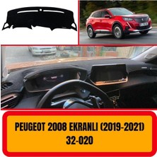 A3D Torpido Koruma Peugeot 2008 2019-2021 Ön Örtüsü Göğüs Panel Torpido Koruma Koruyucu Kılıfı Halısı Yedek Parça