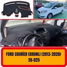 A3D Torpido Koruma Ford Courier (2013-2020) Ekranlı Torpido Koruma Ön Örtüsü Göğüs Panel Koruyucu Kılıfı Halısı