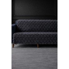 Hig Store Lüks Şönil Kaydırmaz Yıkanabilir Sakallı Koltuk Örtüsü - Çekyat Örtüsü - Oturma ve Sırt 170X210 Ebat