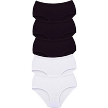 Marsilyan 5 Adet Tutku Kadın Yüksek Bel Bato Kalın Lastik Külot S5