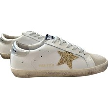 Golden Goose Kadın Günlük Sneaker Rahat Taban Gold