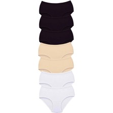 Marsilyan 7 Adet Tutku Kadın Yüksek Bel Bato Kalın Lastik Külot S15