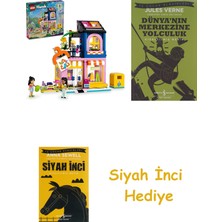 LEGO Friends Vintage Giyim Mağazası 42614-6 Yaş ve Üzeri Çocuklar Için Olly, Liann ve Jordin Minifigürü Içeren Yaratıcı Oyuncak Yapım Seti (409 Parça) + Dünyanın Merkezine Yolculuk + Siyah Inci Hediye