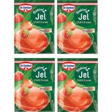Dr. Oetker Jel Bitkisel Çilek Aromalı 100 gr x 4 Adet