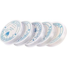 Boncukcu Abla Misina Şeffaf Düz (Lastiksiz-Esnemeyen) 01 mm 3.5 Metrex5 Paket