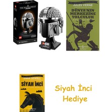 Lego® Star Wars™ Mandalorian™ Kaskı 75328 - Yetişkinler Için Koleksiyonluk Sergileme Modeli Yapım Seti (584 Parça) + Dünyanın Merkezine Yolculuk + Siyah Inci Hediye