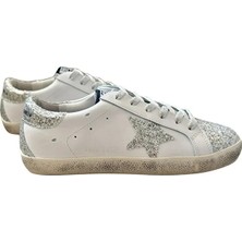 Golden Goose Kadın Günlük Sneaker Rahat Taban Gümüş-Gümüş