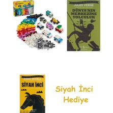 LEGO Classic Yaratıcı Araçlar 11036-4 Yaş ve Üzeri Çocuklar Için 10 Adet Araba Yapımı Içeren Yaratıcı Oyuncak Yapım Seti (900 Parça) + Dünyanın Merkezine Yolculuk + Siyah Inci Hediye