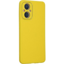 Olinea Newface Reno 7 Lite Kılıf Lansman Glass Kapak - Sarı