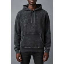 Yıkamalı Kanguru Cep Sweatshirt