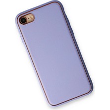Olinea Newface Iphone 7 Kılıf Coco Deri Silikon Kapak - Açık Lila