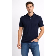 Cazador Erkek Polo Yaka Tshirt 44095 Lacivert Regular Fit