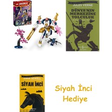 LEGO Nınjago Sora’nın Teknoloji Elementi Robotu 71807-7 Yaş ve Üzeri Çocuklar Için Aksiyon Figürü Içeren Yaratıcı Oyuncak Yapım Seti (209 Parça) + Dünyanın Merkezine Yolculuk + Siyah Inci Hediye