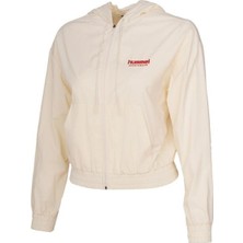 Hummel Samba Zip Hoodie 922498-9157 Krem Kadın Fermuarlı Hoodie