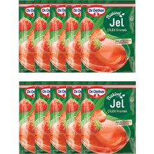 Dr. Oetker Jel Bitkisel Çilek Aromalı 100 gr x 10 Adet