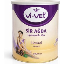Vi-Vet Sir Ağda Natürel 800 ml – Konserve Liposoluble Wax, Tüm Ciltler Için Profesyonel Ağda
