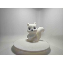 Dekoratif Beyaz Renkli Sincap