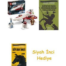 Lego® Star Wars™ Obi-Wan Kenobi’nin Jedi Starfighter™’ı 75333 Yapım Seti (282 Parça) + Dünyanın Merkezine Yolculuk + Siyah Inci Hediye