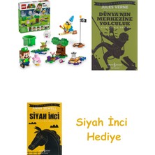 LEGO Super Mario Interaktif LEGO Luigi ile Maceralar 71440-6 Yaş ve Üzeri Çocuklar Için Koleksiyonluk Yaratıcı Nintendo Oyuncak Yapım Seti (210 Parça) + Dünyanın Merkezine Yolculuk + Siyah Inci Hediye