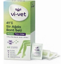 Vi-Vet 41’li Sir Ağda Bant Seti Azulen – Tüm Ciltler Için, Vücut & Yüz Ağda Bandı