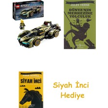 LEGO Speed Champions Lamborghini Lambo V12 Vision Gt Süper Araba 76923 – 10 Yaş ve Üzeri Araç Tutkunları Için Yaratıcı Oyuncak Yapım Seti (230 Parça) + Dünyanın Merkezine Yolculuk + Siyah Inci Hediye