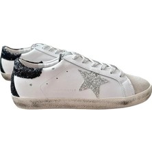 Golden Goose Kadın Günlük Sneaker Rahat Taban Gümüş-Siyah