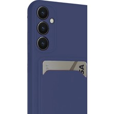 LTG Nova Newface Galaxy S24 Fe Kılıf Kelvin Kartvizitli Silikon - Lacivert