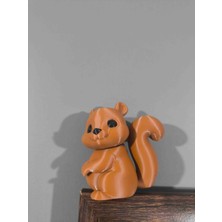 Dekoratif Kahve Renkli Sincap