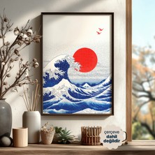 Persona Istanbul Artificial Collection "kanagawa Rising" - Modern Noktalı Dalga Posteri (Çerçevesiz)