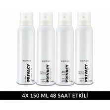 PRIVACY Prıvacy Woman Kadın Deodorant 4X150 ml