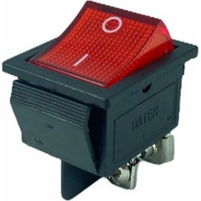 Maroces MR-104C Vida Geniş Kırmızı Işıklı Anahtar On-Off 4p Vida Bacaklı