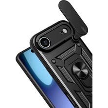 LTG Nova Newface Iphone 17 Air Pars Lens Yüzüklü Silikon - Siyah