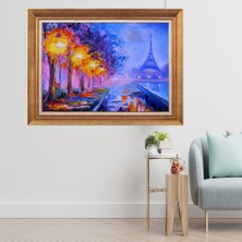 Giyense Altın Çerçeveli Paspartulu Manzara Tablo DFDT214