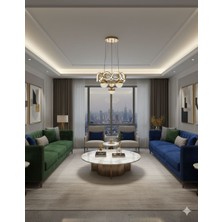 Işıltı Avize Sahra 4toplu Ledli Sarkıt Avize