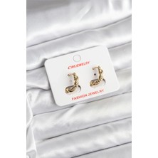 Shoplet Buğz 14K Gold Renk Kaplama Burgu Model cm Kadın Küpe