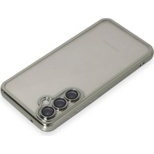 LTG Nova Newface Galaxy S23 Fe Kılıf Lensli Silikon - Gümüş