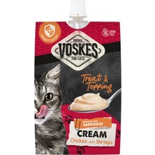 4 Adet Voskes Cream Tavuklu ve Karidesli Kedi Ödülü 90GR