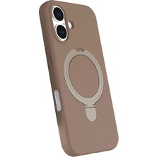 LTG Nova Newface Iphone 16 Magsafe Standlı Kapak - Çöl Titanyum