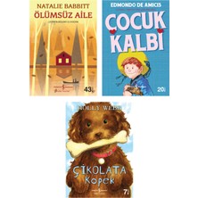 Türkiye İş Bankası Kültür Yayınları Ölümsüz Aile Çocuk Kalbi Çikolata Köpek Çocuk Romanları (10-13 Yaş) 3 Kitaplık Set