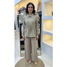 Nuss Pantolonlu Takım 1049 Bej
