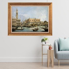 Giyense Altın Çerçeveli Paspartulu Manzara Tablo CRT305