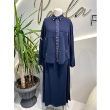 My City Taşlı Tensel Etekli Takım