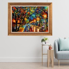 Giyense Altın Çerçeveli Paspartulu Manzara Tablo CRT311