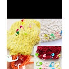 Boncukcu Abla 50 Adet Ilmek Sabitleyici Ip Tutucu Plastik Çengelli ,iğne Amigurumi Dantel ve Örgüleriniz Için