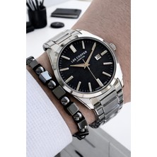 Lee Cooper Erkek Kol Saati 50 Metre Suya Dayanıklı Çelik Kordon + Bileklik Hediyeli VS.BLKT.0837