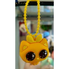 Ada Çanta Kırtasiye Karakter Figürlü Silikon Pörtleyen Göz Anahtarlık (7-9cm) AD87577