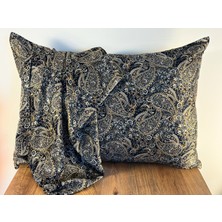 ICON SILK 'Sleep & Glow' %100 Saf Ipek Yastık Kılıfı (Gold Şal Desenli)