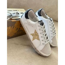 Golden Goose Kadın Günlük Sneaker Rahat Taban Gold-Siyah