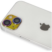 LTG Nova Newface Iphone 13 Pers Alüminyum Kamera Lens - Rainbow